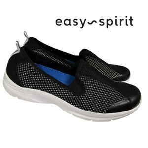 Easy Spirit e360 Quash Women's Black White Slip-on Sneakers 6
